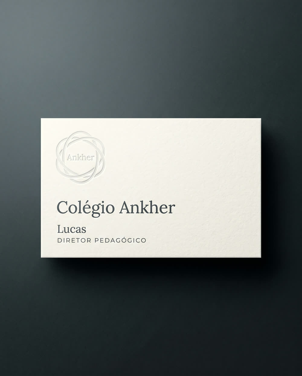 Cartão do Colégio Ankher